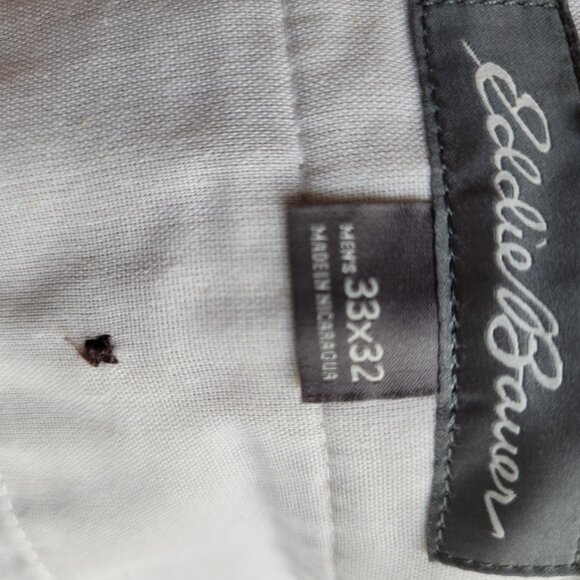 Lot of 2 Eddie Bauer 33 x 32 Wrinkle Free Classic Cut Khaki Pants - Picture 16 of 16